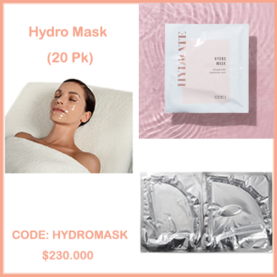 CACI Hydro Mask is a transparent gel face mask 