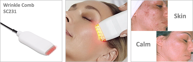 Wrinkle Comb with
Microcurrent and Light Therapy (Light Emitting Diode)